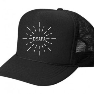 DSAPA trucker hat black with white logo