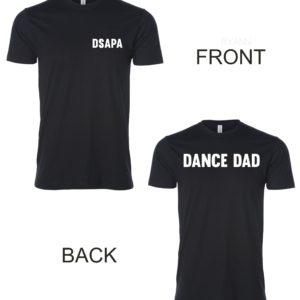 DSAPA dance Dad shirt black with white