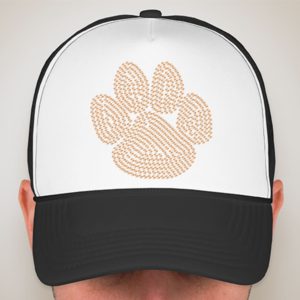 Adult Paw Print Bling Hat