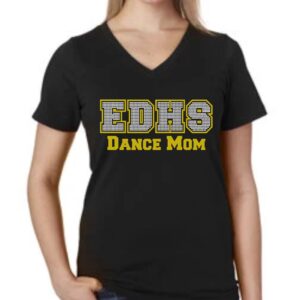 Short Sleeve Relaxed Fit V-Neck Tee EDHS Dance Mom