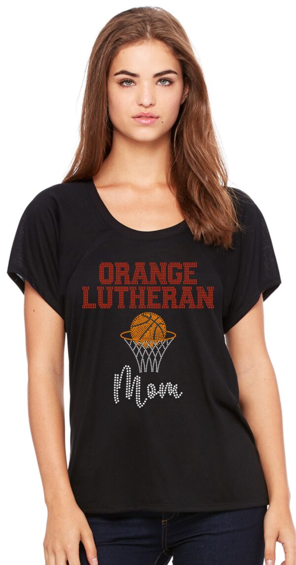 OLU Basketball Women's Flowy Raglan Tee