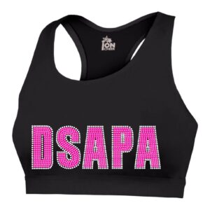 DSAPA sports bra with rhinestones