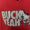 YLHS Buck Yeah Ladies Relaxed Fit V-Neck Bling Tee - Image 2