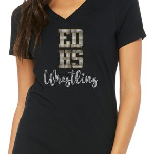 EDHS Wrestling Ladie V-Neck Tee