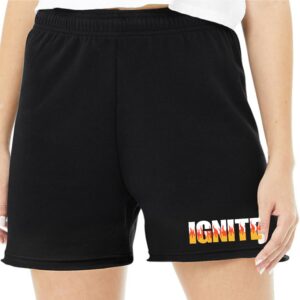 Ignite Ladies Black Sweat Shorts