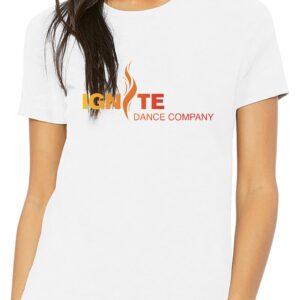 Ignite Ladies White Relaxed Fit Tee