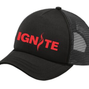 Ignite Black Trucker Hat