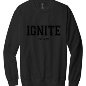 Ignite Black on Black Crewneck Sweatshirt