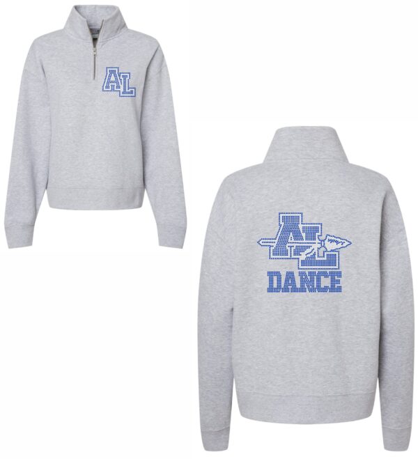 Alta Loma Dance 1/2 Zip Grey Pullover