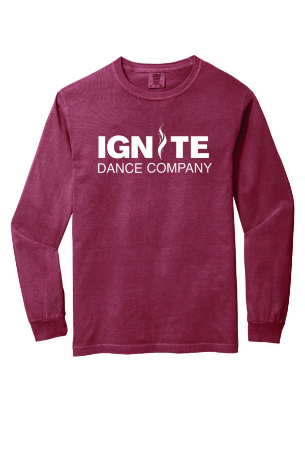 Comfort Colors Long Sleeve with white Ignite Logo