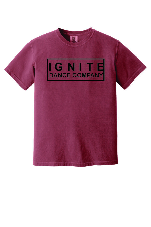 Comfort Colors T-Shirt with Black Vinyl Ignite Logo