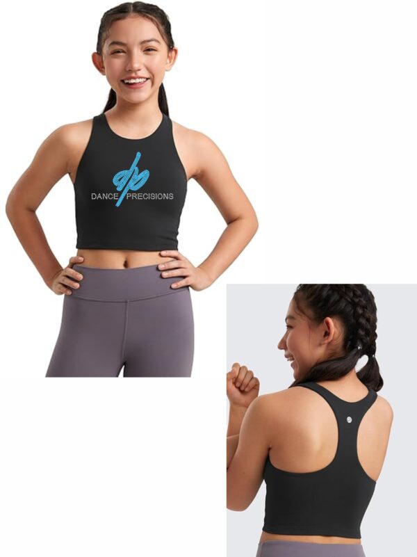 DP Girls Rhinestone Crop Workout Tank