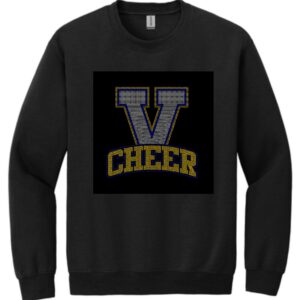 VHS Cheer Crewneck Sweatshirt with V Cheer Bling