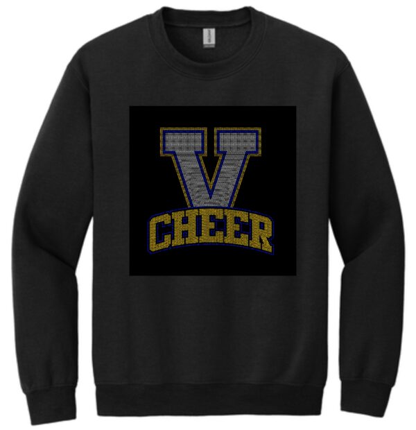 VHS Cheer Crewneck Sweatshirt with V Cheer Bling