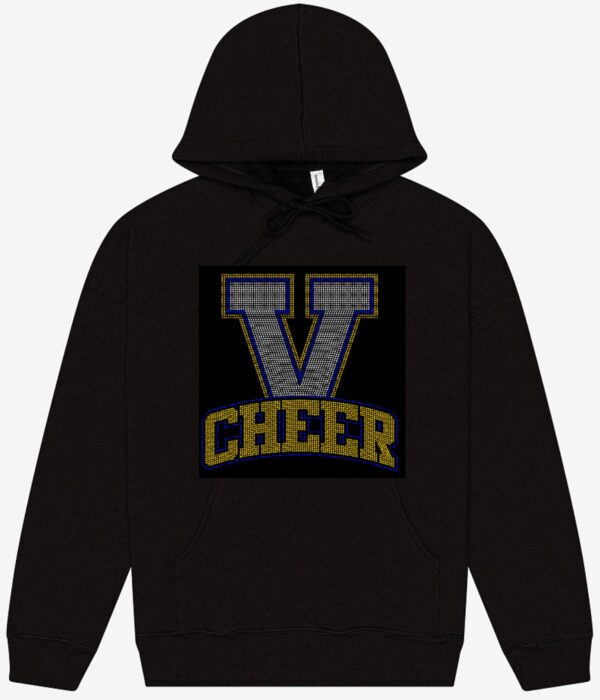 VHS Cheer Hoodie with V Cheer Bling Logo