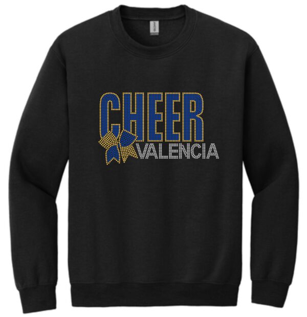 VHS Cheer Bow Bling Crewneck Sweatshirt