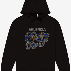 VHS Cheer Valencia Cheer Mom Bling Hoodie